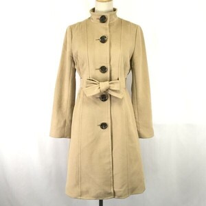 マイケルコース/MICHAEL KORS★100％アンゴラ/スタンドカラーコート【6/レディースM程度/ベージュ/beige】Coat/Jacket/Jumper◆pBH603