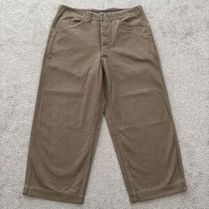 WAREHOUSE ウエアハウス Lot 1213 HERRINGBONE UTILITY PANTS ヘリンボーン ユーティリティ パンツ W34 USMC USN トラウザーズ 40s 50s