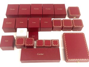 ★ BP ★ １円 Cartier カルティエ ジュエリー用 空箱 21箱セット リング 指輪 宝石 アクセサリー ケース ボックス まとめ 付属品 【BOX】