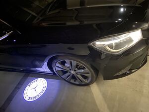 ベンツ CLA GLA LED ドアミラー 下 ロゴ ランプ 照明 イルミネーション 足元 ウェルカムライト フロント 左右セット A B C E S クラス