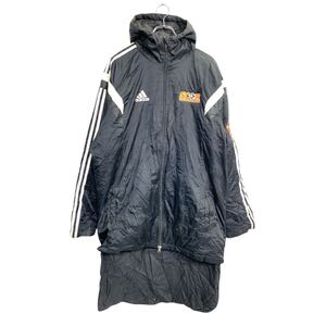 adidas ベンチコート Lサイズ アディダス ブラック 古着卸 アメリカ仕入 t2411-3026