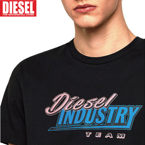 XXL/新品 DIESEL ディーゼル ロゴ Tシャツ DIEGOSK37 メンズ レディース ブランド カットソー ブラック