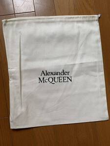 正規 ALEXANDER McQUEEN アレキサンダーマックイーン 付属品 シューズバッグ 保存袋 白