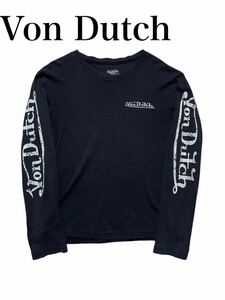 00s y2k VonDutch　ボンダッチ ウイング プリント カットソー グランジ　袖プリント