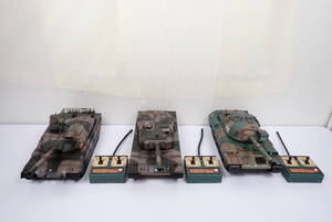 現状品 京商 RC BB弾バトルタンク 陸上自衛隊 10式戦車 74式戦車 90式戦車 3台セット まとめ売り ラジコン KYOSHO