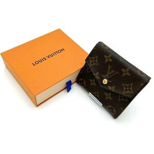 1円～美品 LOUIS VUITTON ルイヴィトン 三つ折り財布　モノグラム　ポルトモネ ビエカルトクレディ　Wホックウォレット M61660