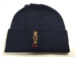 【新品・未使用】USA購入 POLO Ralph Lauren POLO BEAR KNIT CAP NAVY ポロ ラルフローレン ポロベアー ニットキャップ 