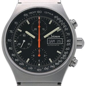 ★美品！Sinn ジン 144.M.SA クロノグラフ デイデイト 自動巻き 腕時計 メンズ★