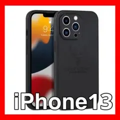 miブラックiPhone13用ケーススマホケースiPhoneケースカバーレザー