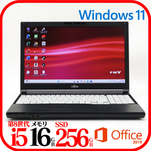 ★A579B①★第8世代i5-8365U★メモリ16GB★SSD256GB★Webカメラ★バッテリ良★Win11★Office★Bluetooth★1211