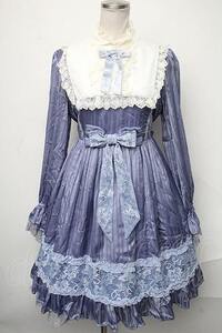 Angelic Pretty / イノセントLadyワンピース ブルー S-25-01-17-061-AP-OP-AS-ZS