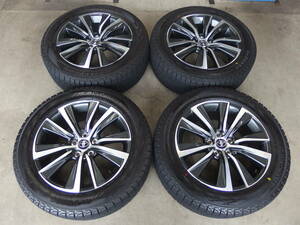 ホイール新車外し品!! YOKOHAMA iceGUARD SUV G075 225/60R18 + TOYOTA 80ハリアー純正 4本セット