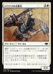 MTG ■白/日本語版■ 《ロウクスの古参兵/Rhox Veteran》★FOIL★モダンホライゾン　MH1