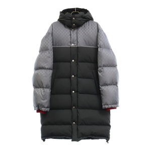 GUCCI グッチ 20AW DOWN COAT GG フーデッド ダウン コート グレー 546334 Z4218