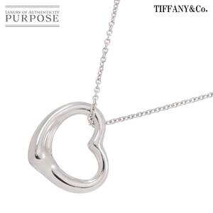 ティファニー TIFFANY&Co. オープンハート ネックレス 幅22mm 40cm シルバー SV 925 Necklace 90256660