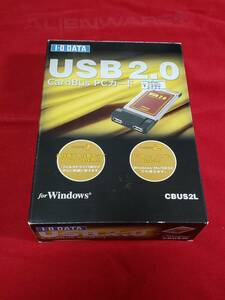 USB2.0 CardBus PCカード CBUS2L ドライバディスク取扱説明書付属 外箱は開封済みですが中身は未開封未使用 Windows 対応　まとめ取引歓迎