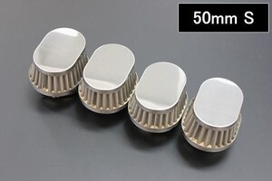 送料込み ショート パワーフィルター オーバル50mm 4個SET●CB400SF/CBX/ジェイド/キャブ/エアクリーナー