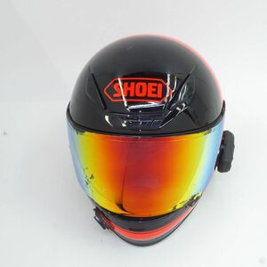 119 SHOEI/ショウエイ Z-7 フィロソファー レッド/ブラック XLサイズ(61cm) フルフェイスヘルメット インカム付 ※中古