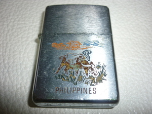 ■希少 1974年製 ZIPPO■『PILIPINAS（フィリピン）農村風景』インサイドユニットも当時物