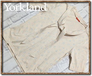 ☆Yorkland　ヨークランド　リボン付き水玉カットソー　ベージュ☆