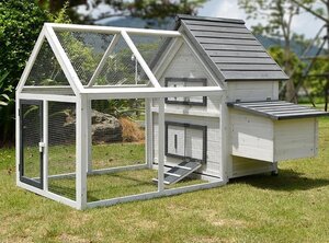 ◆稀少品◆高品質◆ニワトリ小屋 木製 兎 ハト小屋 ペット別荘 防雨防腐 ハウス ウサギ ニワトリ小屋 飼育 屋外養殖 庭用 掃除しやすい