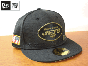 F95《未使用品》NEW ERA ニューエラ 59FIFTY【7-1/2 - 59.6cm】NEW YORK JETS ジェッツ NFL フラット 帽子 キャップ USモデル