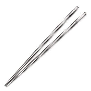 TITECOUGO 超軽量チタン箸アウトドア箸キャンピング箸 23cm Titanium Chopsticks スクエア キャンプ BBQ 角箸