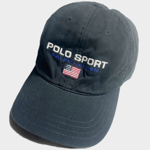 USA製! POLO SPORT SPELL OUT ロゴ LOGO CAP キャップ VINTAGE MADE IN ポロスポーツ VINTAGE 90