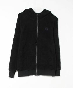 「FRED PERRY」 ジップアップパーカー MEDIUM ブラック メンズ