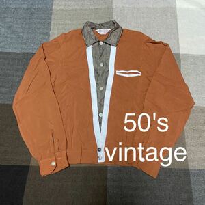 50s 60s vintage towncraft ヴィンテージ レーヨン シャツ ペニーズ USA製 アメリカ製 古着 ロカビリー ジャケット アロハ タウンクラフト