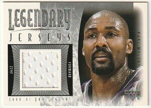 2001-02 UPPER DECK UD LEGENDARY JERSEYS Karl Malone JERSEY UTAH JAZZ