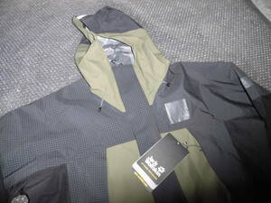 定価24200円 未使用 ジャックウルフスキン レインジャケットXLサイズ ブラック 黒 Jack Wolfskin　防水 撥水 マウンテンジャケット