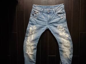 G-STAR RAW♪ARC 3D SLIM♪ジースター♪ダメージ＆リペア♪立体裁断♪W29 L32♪50783 5164 4378