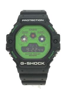 CASIO◆クォーツ腕時計・G-SHOCK/デジタル/ラバー/GRN/BLK