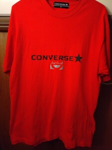 90s ビンテージ vintage Tシャツ コンバース converse ジャックパーセル jack purcell 赤 シングルステッチ 古着 半袖 レア 希少　