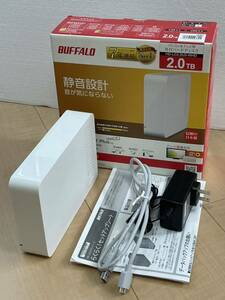 BUFFALO バッファロー 外付けHDD HD-LC2.0 U3-WHD 外付ハードディスク