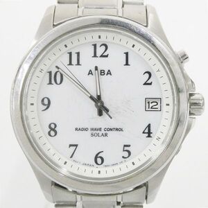 セイコー SEIKO アルバ ALBA 電波 ソーラー 7B52-0AT0 メンズ 腕時計 Kキ66