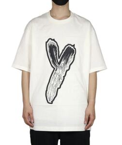 HA892 Y-3 ワイスリー グラフィック LOGO GFX Tee 半袖Tシャツ sizeM white HY1272 08/22 adidas オーバーサイズ プリントTEE