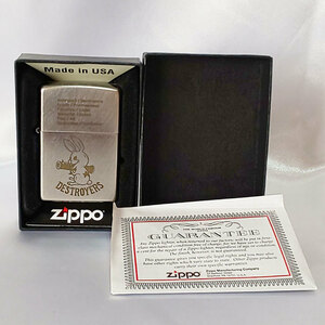 【送料無料】Zippo 2020年製 DESTROYERS ジッポライター コールドバニー オールド仕上げ 箱付き 取扱説明書付き