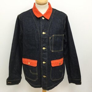 エクストララージ 01154511 PL DENIM COVERALL 襟・フラップ切替 デニムジャケット デニムカバーオール 36 無地