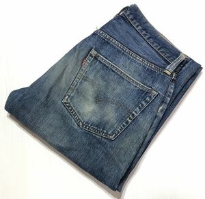 60s オリジナル ヴィンテージ ■ LEVIS リーバイス ■ 色落ち抜群 501 66前期 ビッグE 足長R 赤耳 リペア有 パッチ無 W76cm