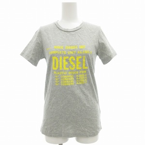 ディーゼル DIESEL T-Shirt T-Sily-Zf Tシャツ カットソー 半袖 プリント XS グレー 00SYVT-T-SILY-ZF-0091A /SS 1003 レディース