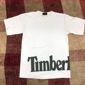 ▲ティンバーランド Tシャツ Timberland USA製 コットン 生成り色