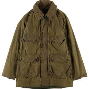 古着 80年代 バブアー Barbour BEDALE ビデイル 2ワラント ワックスコットン オイルドジャケット 英国製 34in メンズS相当 /eaa502426