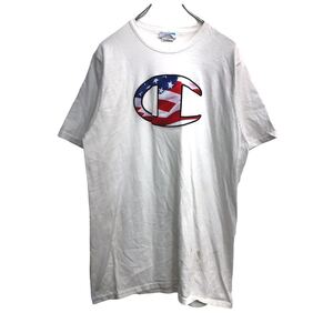 Champion 半袖 ロゴTシャツ XLサイズ チャンピオン ホワイト 古着卸 アメリカ仕入 t2206-3841