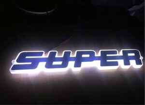 スカニア led スーパーロゴ エンブレムライト ホワイトv8 エンブレム 24v 看板 ネオン管