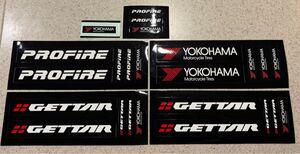 当時物 貴重 4シート+おまけ GETTAR PROFIRE ヨコハマ YOKOHAMA タイヤ ステッカー 希少 レア　