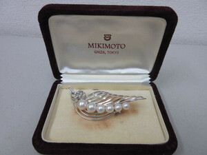 MIKIMOTO　ミキモト　S刻印　ブローチ　真珠　パール　御木本真珠店　#62111