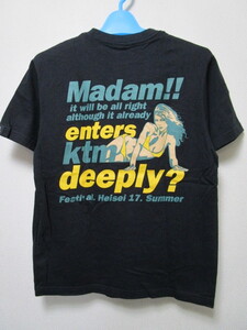 ケツメイシ Madam!! Ｔシャツ・Ｓ・黒（KTM女将さん!!もうこんなに入ってますけど、よろしいんでしょうかFES 平成17年ライブグッズ）