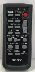 201118B☆ SONY RMT-831 ビデオカメラ リモコン ♪配送方法＝ヤフネコ！ネコポス♪